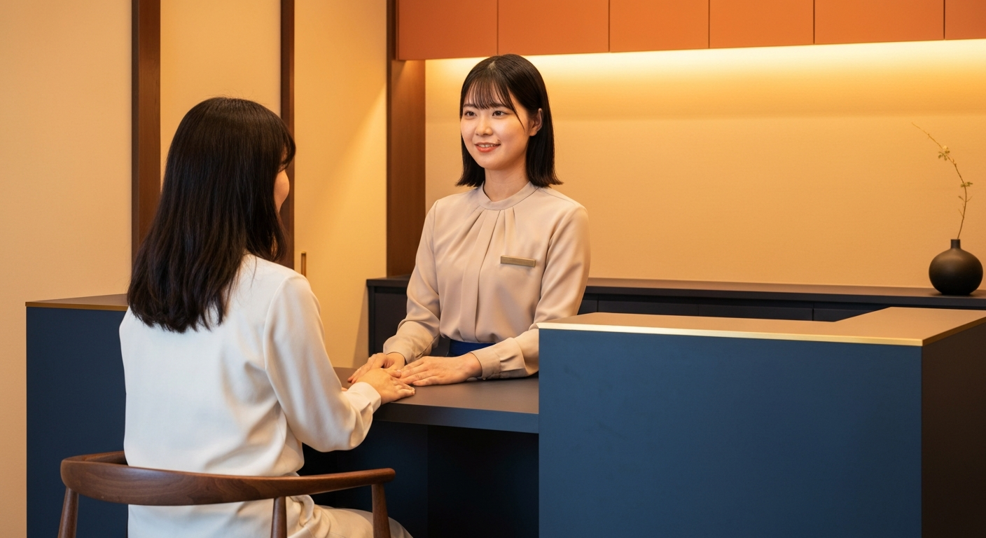 human-resources の受付・相談・お客様とのコミュニケーションシーン